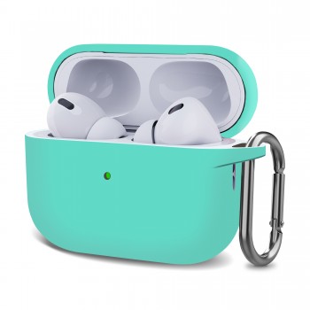 Силіконовий чохол ArmorStandart Hang Case для Apple AirPods Pro 2 м'ятний з карабіном Силіконовий чохол ArmorStandart Hang Case для Apple AirPods Pro 2 м'ятний з карабіном