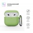 Силіконовий чохол для навушників Apple AirPods 4 ArmorStandart Hang Case з карабіном, Matcha Green (зелений)