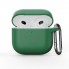 Силіконовий чохол для навушників ArmorStandart Hang Case для Apple AirPods 4 Needle Green з карабіном
