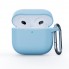 Силіконовий чохол для навушників Apple AirPods 4 ArmorStandart Hang Case з карабіном, блакитний