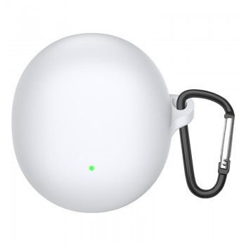 Силіконовий чохол для навушників OPPO Enco Air3 ArmorStandart Hang Case з карабіном, білий Силіконовий чохол для навушників OPPO Enco Air3 ArmorStandart Hang Case з карабіном, білий