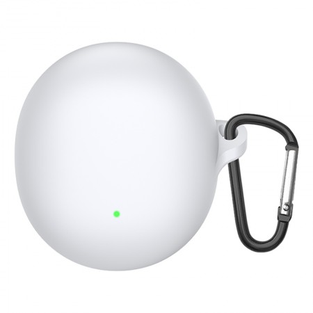 Силіконовий чохол для навушників OPPO Enco Air3 ArmorStandart Hang Case з карабіном, білий