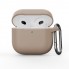 Силіконовий чохол ArmorStandart Hang Case для Apple AirPods 4 Pink Sand (пудровий) з карабіном
