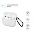 Силіконовий чохол ArmorStandart Silicone Case з карабіном для кейса AirPods Pro, білий