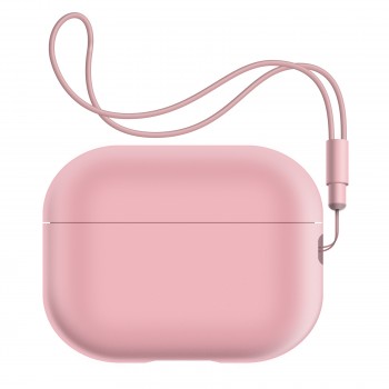 Силіконовий чохол ArmorStandart Silicone Case with straps з ремінцем для кейса AirPods Pro 2, рожевий Силіконовий чохол ArmorStandart Silicone Case with straps з ремінцем для кейса AirPods Pro 2, рожевий