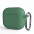 Силіконовий чохол ArmorStandart Hang Case для Apple AirPods 3, зелений, з карабіном