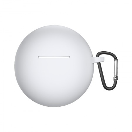Силіконовий чохол для навушників OPPO Enco Buds2 ArmorStandart Hang Case з карабіном, білий