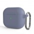 Силіконовий чохол ArmorStandart Hang Case для Apple AirPods 3 лавандовий з карабіном