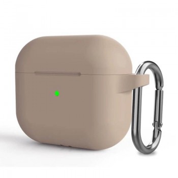 Силіконовий чохол для навушників Apple AirPods 3 рожевий пісок ArmorStandart Hang Case з карабіном Силіконовий чохол для навушників Apple AirPods 3 рожевий пісок ArmorStandart Hang Case з карабіном