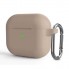 Силіконовий чохол для навушників Apple AirPods 3 рожевий пісок ArmorStandart Hang Case з карабіном