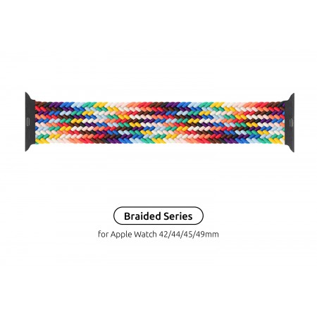 Ремешок ArmorStandart Braided Solo Loop для Apple Watch Series 1-3, Pride Edition, размер 10 (172 мм)