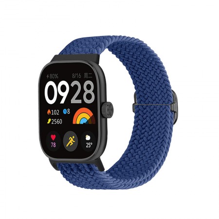 Ремешок ArmorStandart Braided Solo Loop для Xiaomi Mi Band 9 Pro / 8 Pro / Redmi Watch 4 / Redmi Watch 5, Blue