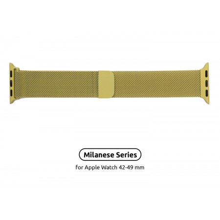Ремінець для Apple Watch ArmorStandart Milanese Loop 49/46/45/44/42 (Series 1-3), жовтий