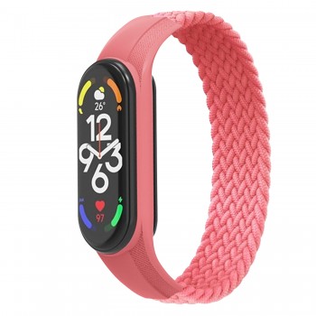 Ремінець для Xiaomi Mi Band 7/6/5/4 ArmorStandart Braided Solo Loop, колір Pink, розмір S