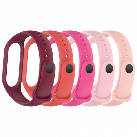 Комплект ремінців ArmorStandart для Xiaomi Mi Band 7/6/5,  Pink Punch
