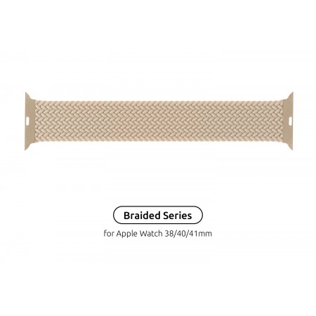 Ремінець для Apple Watch ArmorStandart Braided Solo Loop Beige Size 2 (120 мм)