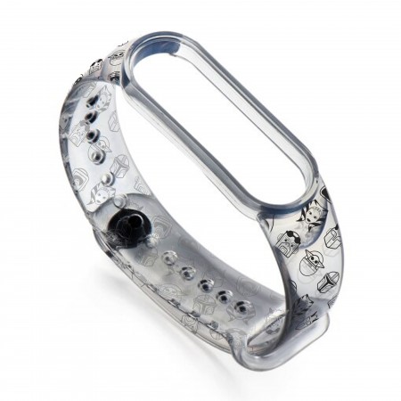 Ремешок ArmorStandart This is the Way для Xiaomi Mi Band 7/6/5, Dark Lord icon Transparent