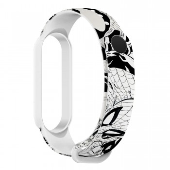 Ремешок ArmorStandart Superhero для Xiaomi Mi Band 7/6/5, Symbiosis comix White