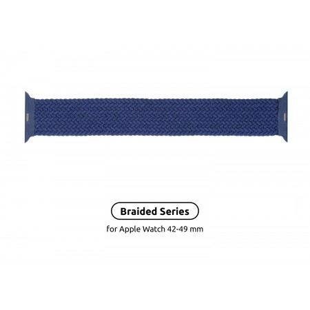 Ремінець ArmorStandart Braided Solo Loop для Apple Watch 49/46/45/44/42 Atlantic Blue, розмір 8 (160 мм)
