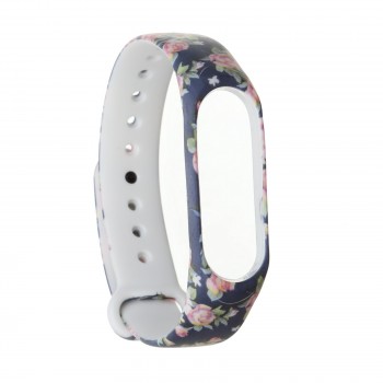 Ремінець ArmorStandart для Xiaomi Mi Band 4/3 Blue Flowers