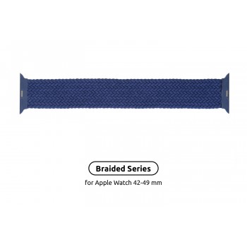 Ремінець ArmorStandart Braided Solo Loop для Apple Watch 49/46/45/44/42, Atlantic Blue, Size 10 (172 mm)