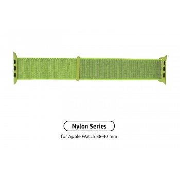 Ремінець ArmorStandart Nylon Band для Apple Watch 42 (Series 10)/41/40/38, світло-зелений