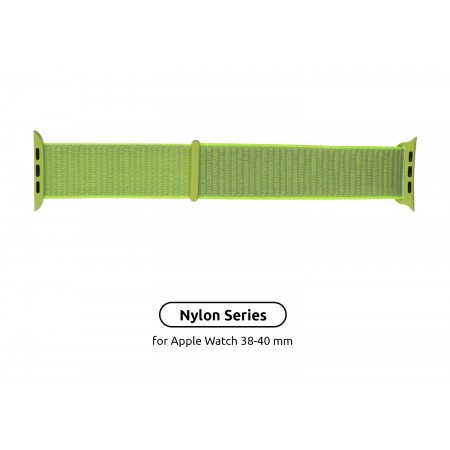 Ремінець ArmorStandart Nylon Band для Apple Watch 42 (Series 10)/41/40/38, світло-зелений
