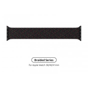 Ремінець для Apple Watch ArmorStandart Braided Solo Loop Black Unity Size 2 (120 мм)
