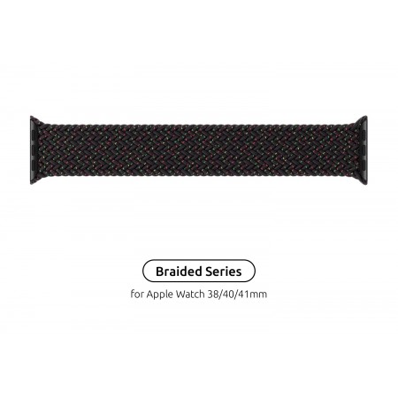 Ремінець для Apple Watch ArmorStandart Braided Solo Loop Black Unity Size 2 (120 мм)