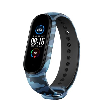Ремінець для фітнес-браслета ArmorStandart Xiaomi Mi Band 7/6/5  Khaki Blue