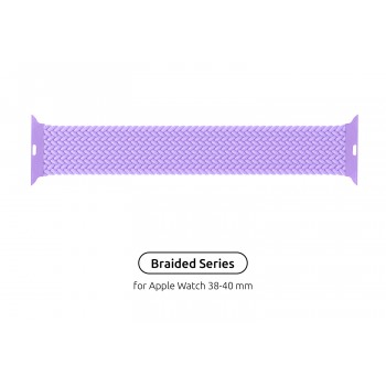 Ремінець ArmorStandart Braided Solo Loop для Apple Watch 42/41/40/38, Lavender Grey, Size 6 (144 mm)