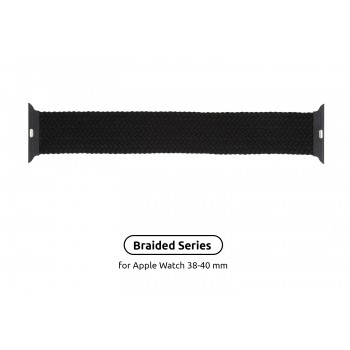 Ремінець для Apple Watch ArmorStandart Braided Solo Loop Charcoal Size 2 (120 мм)