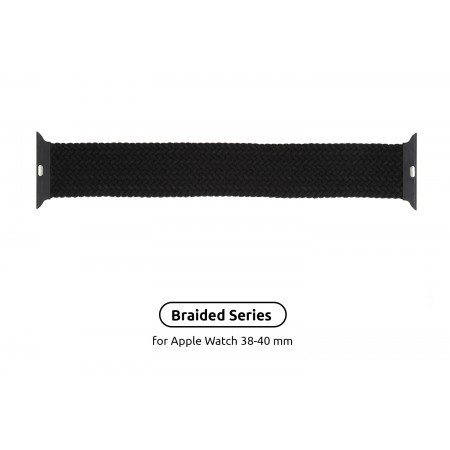 Ремінець для Apple Watch ArmorStandart Braided Solo Loop Charcoal Size 2 (120 мм)