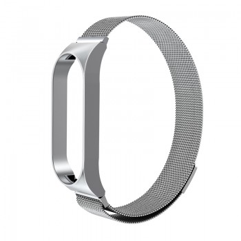 Ремешок ArmorStandart Milanese Magnetic Band для Xiaomi Mi Band 7, серебристый