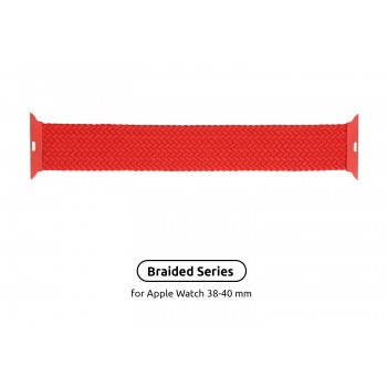 Ремінець ArmorStandart Braided Solo Loop для Apple Watch 42/41/40/38, Red, Size 2 (120 mm)