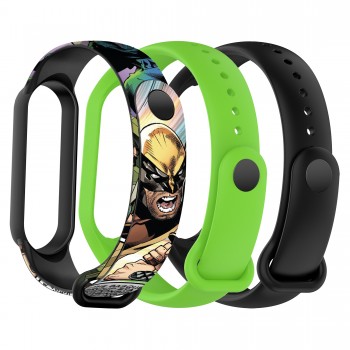 Комплект ремінців ArmorStandart для Xiaomi Mi Band 7/6/5,  Wolverine