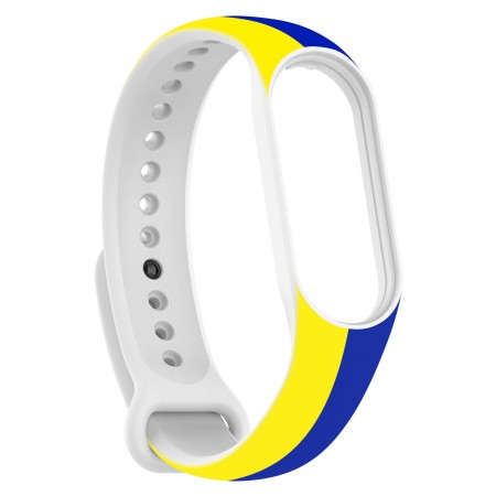 Ремінець для фітнес-браслета ArmorStandart Xiaomi Mi Band 7/6/5  Blue - Yellow