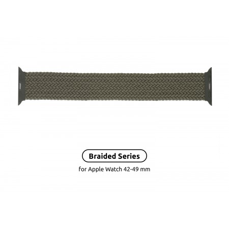 Ремінець ArmorStandart Braided Solo Loop для Apple Watch 49/46/45/44/42 Inverness Green, розмір 10 (172 мм)