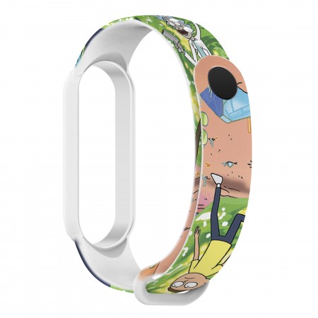 Ремінець для фітнес-браслета ArmorStandart RM для Xiaomi Mi Band 7/6/5 Cartoon White