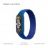 Ремінець ArmorStandart Braided Solo Loop для Xiaomi Mi Band 7/6/5/4 Blue size M