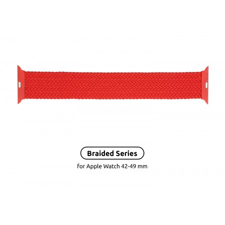 Ремешок ArmorStandart Braided Solo Loop для Apple Watch Series 1-3, Red, размер 10 (172 мм)