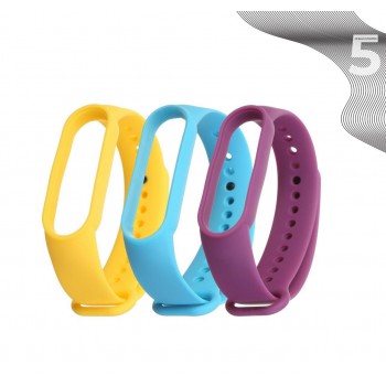 Комплект ремінців ArmorStandart для Xiaomi Mi Band 7/6/5 Viola Pansy