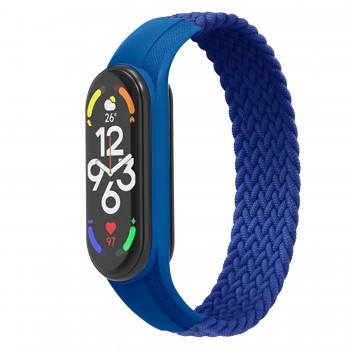 Ремінець ArmorStandart Braided Solo Loop для Xiaomi Mi Band 7/6/5/4 Blue size M