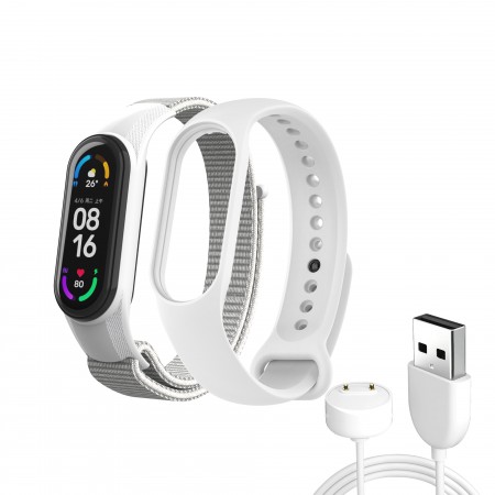 Комплект ремінців ArmorStandart Set для Xiaomi Mi Band 7/6/5  White