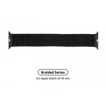 Ремінець ArmorStandart Braided Solo Loop для Apple Watch 49/46/45/44/42 Charcoal, розмір 8 (160 мм)