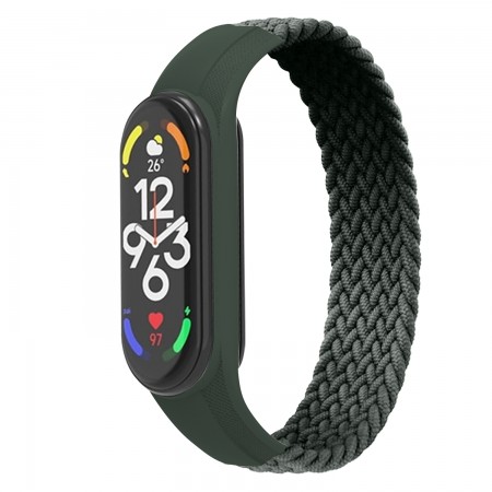Ремінець для Xiaomi Mi Band 7/6/5/4 ArmorStandart Braided Solo Loop, колір Khaki, розмір S