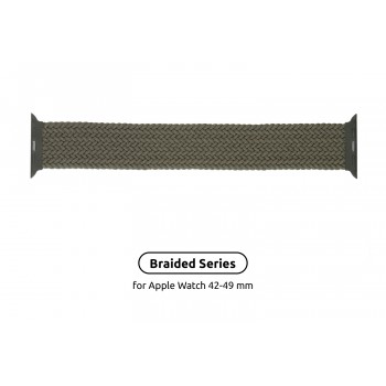 Ремінець ArmorStandart Braided Solo Loop для Apple Watch 49/46/45/44/42 Inverness Green, розмір 8 (160 мм)