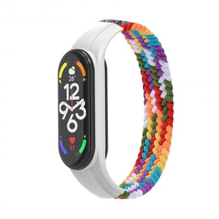 Ремінець для Xiaomi Mi Band 7/6/5/4 ArmorStandart Braided Solo Loop, Pride Edition, розмір M