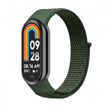 Ремінець нейлоновий ArmorStandart для Xiaomi Smart Band 10/9/8, мілітарі зелений