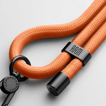 Ремінець для смартфона ArmorStandart Rope Black Tangerine з холдером для чохла, регульований Ремінець для смартфона ArmorStandart Rope Black Tangerine з холдером для чохла, регульований